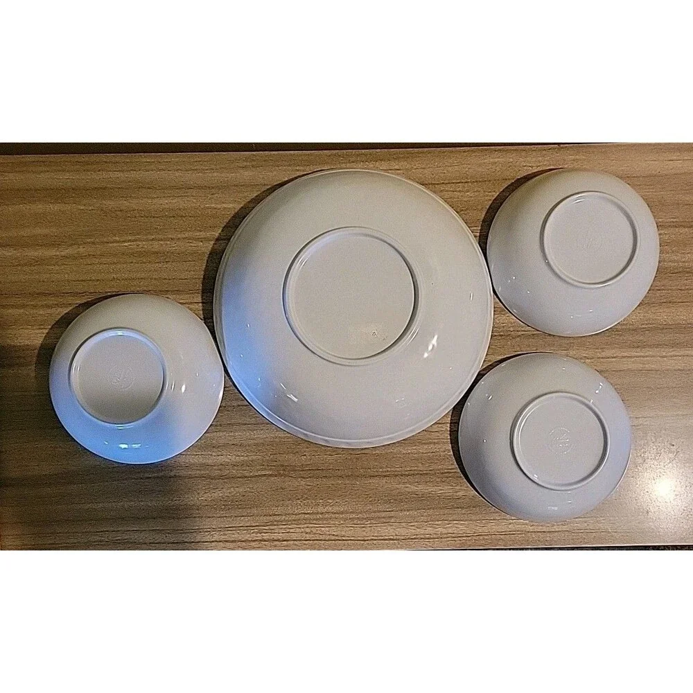 Melamine Serving Bowl W/3 Matching Bowls Turtles Tropical Tommy Bahama Christmas